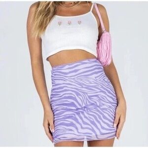 Princess Polly Admire Mini Skirt in Purple